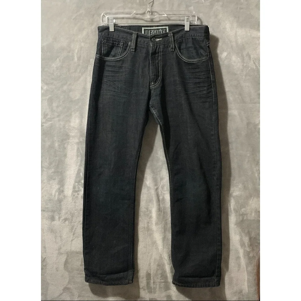Levi's 514 Jeans Slim Straight Men's Black Denim Size 32x30‎